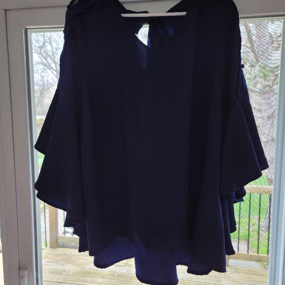 Navy Lane Bryant 14/16 blouse